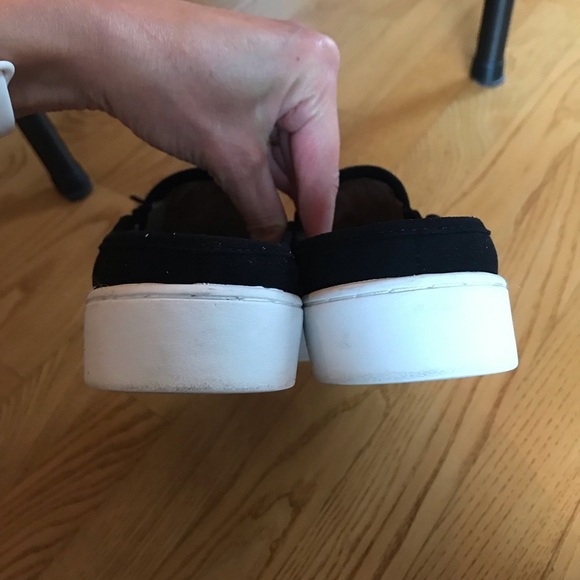 Spenco shoes Slip On Mule Slide Black tassels suede sandals womens size 6.5 - Picture 4 of 10